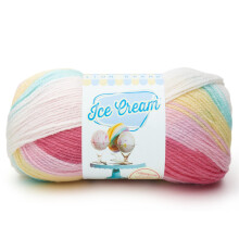 Lion Brand Garn (1 Knäuel) Ice Cream Baby Garn, Tutti Frutti, 1182 Fuß (Packung mit 1)