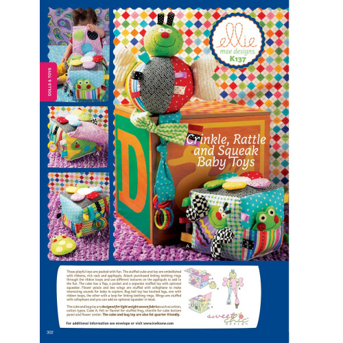 KWIK-SEW PATTERNS K0137OSZ Toys Sewing Template One Size Only 2