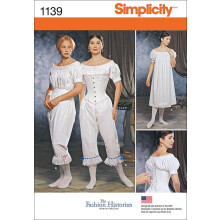 Simplicity 1139 Dames Civil War Historisch Kostuum Naai Patroon, Maten 6-12