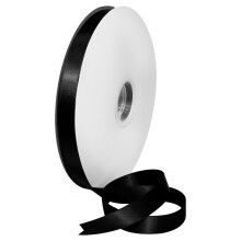 Morex Ribbon Dubbelzijdig Satijnen Lint 5/8" X 100 YD Zwart voor Cadeaus, Verjaardagskaarten, Damesjurken