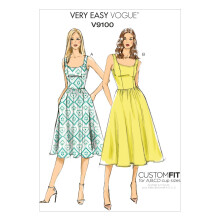 Vogue Patterns V9100 damesjurk maat E5 (14-16-18-20-22)