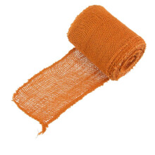 Wstążka jutowa jutowa Jubilee Yarn - 5,5 """" x 10 jardów - Pomarańczowa - 3 rolki