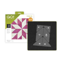 AccuQuilt GO! LeMonyne Star-9"""" Dokoncen blok na desce vyrezvac matrice pro provn it Rucn prce a kutilsk projekty, jako jsou behouny na s