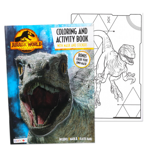 Jurassic World Jurassic World Malbuch-Set mit Aufklebern und Postern (3 Bcher) 1
