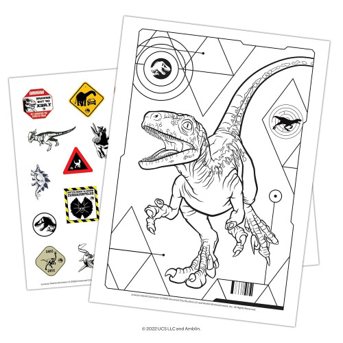 Jurassic World Jurassic World Malbuch-Set mit Aufklebern und Postern (3 Bcher) 2