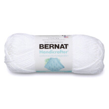 Bernat Handicrafter Baumwolle Garn, 1,75 oz, Stärke 4 Medium, 100% Baumwolle, Weiß