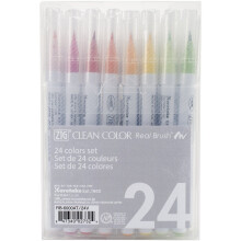 Kuretake ZIG Clean Color Real Brush Markers 24/pkg