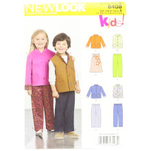 New Look Sewing Pattern UN6408A Autumn Collection Children Separates Sewing Patterns A (3-4-5-6-7-8)
