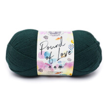 Lion Brand Garn 550-131 Pound of Love Garn Hunter Green