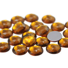 13 mm:n litte takaosa, pyre akryylistrassikivet, muoviset jalokivet korujen valmistukseen pukujalokivi Cosplay-koristeet ? 50 kpl (ruskea savutop