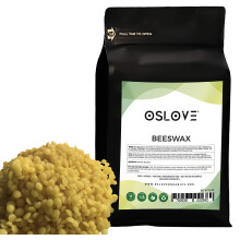 Bio-Bienenwachs 1 Pfund von Oslove Organics – reine Bienenwachspellets für Kerzenherstellung, Lotionen, Cremes, Lippenbalsame und Salben