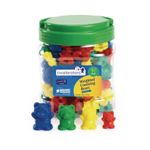 Excellerations Math Manipulatives S?t med 96 bj?rnet?llere 1,5 tommer -2 tommer STEM p?dagogisk leget?j til matematik f?rskole