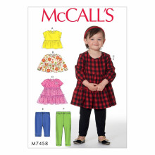 McCall's Patterns Toddlers' Gathered Dresses and Leggings Tops