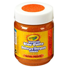 Pintura lavable para niρos Crayola, 2 oz, purpurina naranja