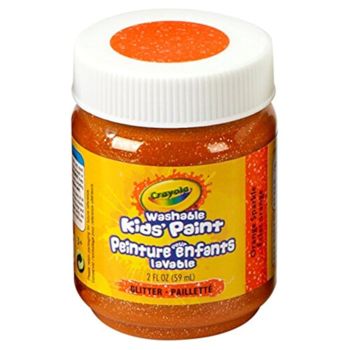 Crayola Crayola Waschbare Kinderfarbe 2 oz Orange Glitzer