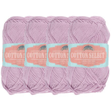JubileeYarn Cotton Select Garn  Sportgewicht  50 g/Strang  Lavendel  4 Strnge