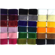 20 Yards 1" Velvet Ribbon Total 20 Colors Assorted Lots Bulk 25mm