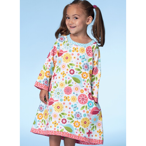 McCalls modello M7496 Camicia da notte e pigiama per ragazze Taglia 2-5 2