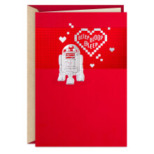 Hallmark Valentinskort (Star Wars R2-D2 och Hjärtan)