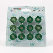 WonderFil Specialty Threads DecoBob vorgewickelte Spulen Klasse 15  Evergreen