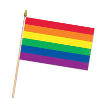 Beistle 59933 Rainbow Flag-tyg flerfrgad (pack med 12)