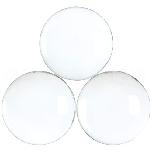 CleverDelights 2,5"""" runde glascabochons - 5 stk