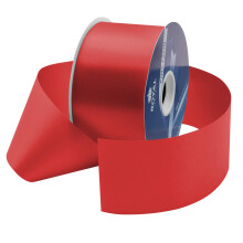 Royal Imports Rood Satijnen Lint 2,75 Inch (#40) 100 Yards - Waterdicht dubbelzijdig polylint voor bloemboeketten, ambachten en cadeauverpakking - Ma