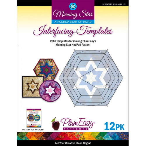 Morning Star Interfacing Template by Plum Easy Patterns - 12pk