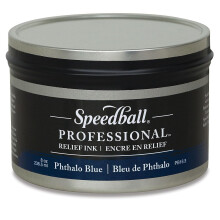 Speedball Professional Relief Ink Phthalo Blue 8OZ
