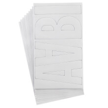 Westcott LetterCraft permanente vinylbelettering Franklin Gothic 6-inch wit (15865)