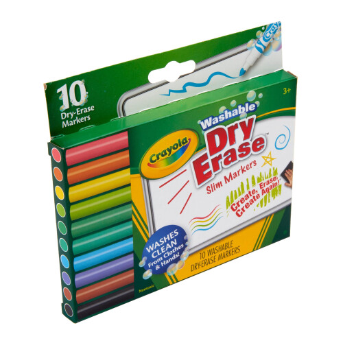 Crayola Crayola wasbare slanke, droog uitwisbare markers, 10 stuks 2