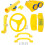 Schommelset Stuff Deluxe Accessoireset SSS Logo Sticker Speeltuin Geel 1