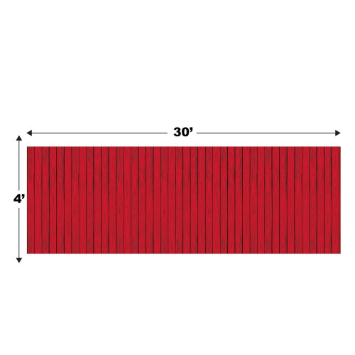 Red Barn Siding Backdrop Party Accessory Pack om 2 1