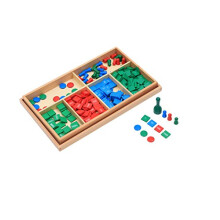Adena Montessori Gioco di francobolli Montessori Materiali matematici in legno Giocattolo di conteggio Sviluppo precoce Sussidi didattici per la