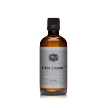 P&J Trading - Sort lakridsduftolie 100 ml - Duftolie til stearinlysfremstilling S?befremstillingsdiffuserolie