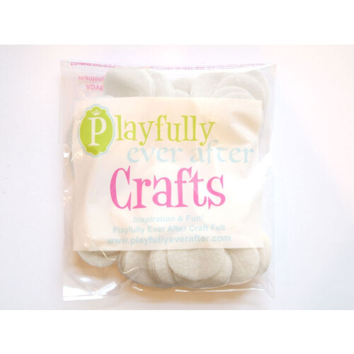 Playfully Ever After Witte Vilt Circles (1,5 Inch - 94st) 2