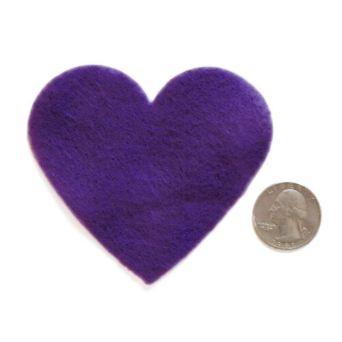 Playfully Ever After Cuori in feltro da 7,6 cm, 28 pezzi (viola scuro) 2