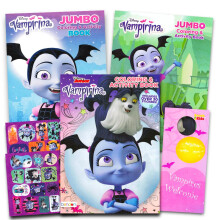 Super zestaw Disney Vampirina Coloring Book - 3 kolorowanki i naklejki (zaopatrzenie firm Vampirina Toys)