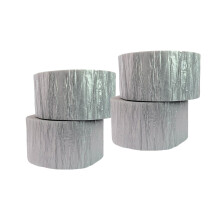 Luftschlangen aus Krepppapier in Metallic-Silber, insgesamt 290 Fu, hergestellt in den USA