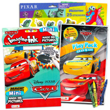 Disney Cars Imagine Ink Malebog S?t til sm?b?rn B?rn - pakke indeholder rod gratis malebog med Magic Invisible Ink Pen (No Mess Art)