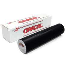 Rollo de vinilo removible Oracal 631 negro mate con todos los cortadores de vinilo (12 pulgadas x 10 pies)