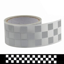 2"""" Skerhet Silverreflekterande strykning p tyg Klder Tejp Stripe Vrmeverfringsvinylfilm M06 (2"" x 33ft)