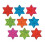 Rollo a granel de pegatinas prismαticas Micro Estrellas de David/Multicolor (100 repeticiones) 2