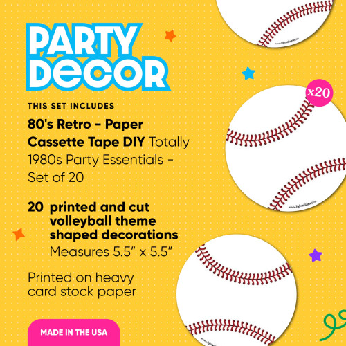 Batter Up - Baseball - Deko DIY Baby Shower oder Geburtstag - Set mit 20 1