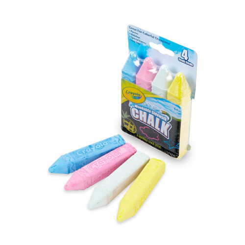 Crayola Crayola Sidewalk Chalk 4/Pkg Multi 1