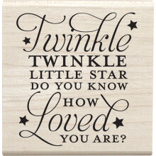 Timbro montato Hampton Art Twinkle Little Star Jillibean Soup 2,5""X2,5""
