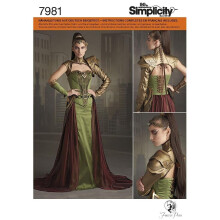 Simplicity 8363 Dames Fantasy Elf Ranger Halloween en Cosplay Kostuum Patroon, Maten 6-14