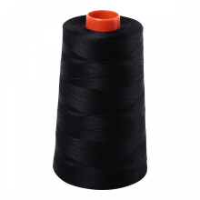 Aurifil 2692 Mako 50 Wt 100 % Baumwollfaden 6 452 Yard Kegel Schwarz