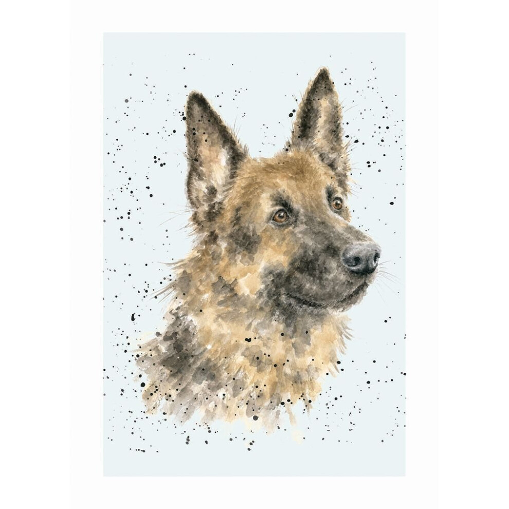 Wrendale Designs Greeting Card - German Shepherd (Bonnie)