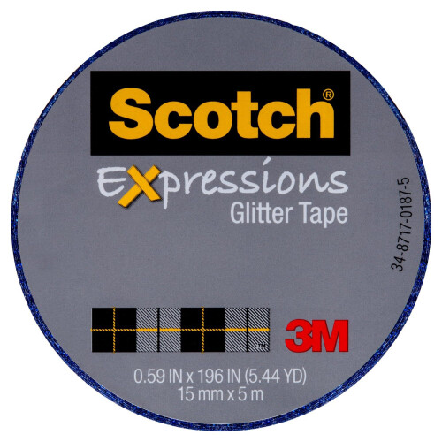 Scotch Cinta Washi Scotch Glit Dk Blu .59In 1